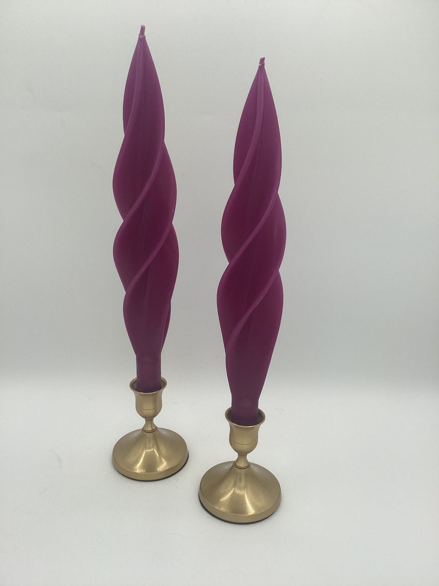 Purple Silhouette Beeswax Candles