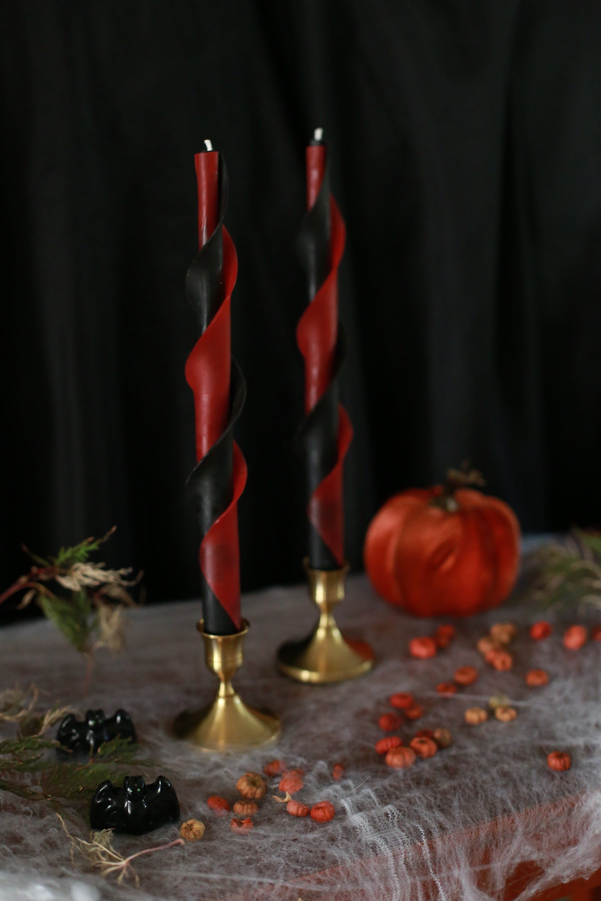 Dracula Double Spirals Beeswax Candles