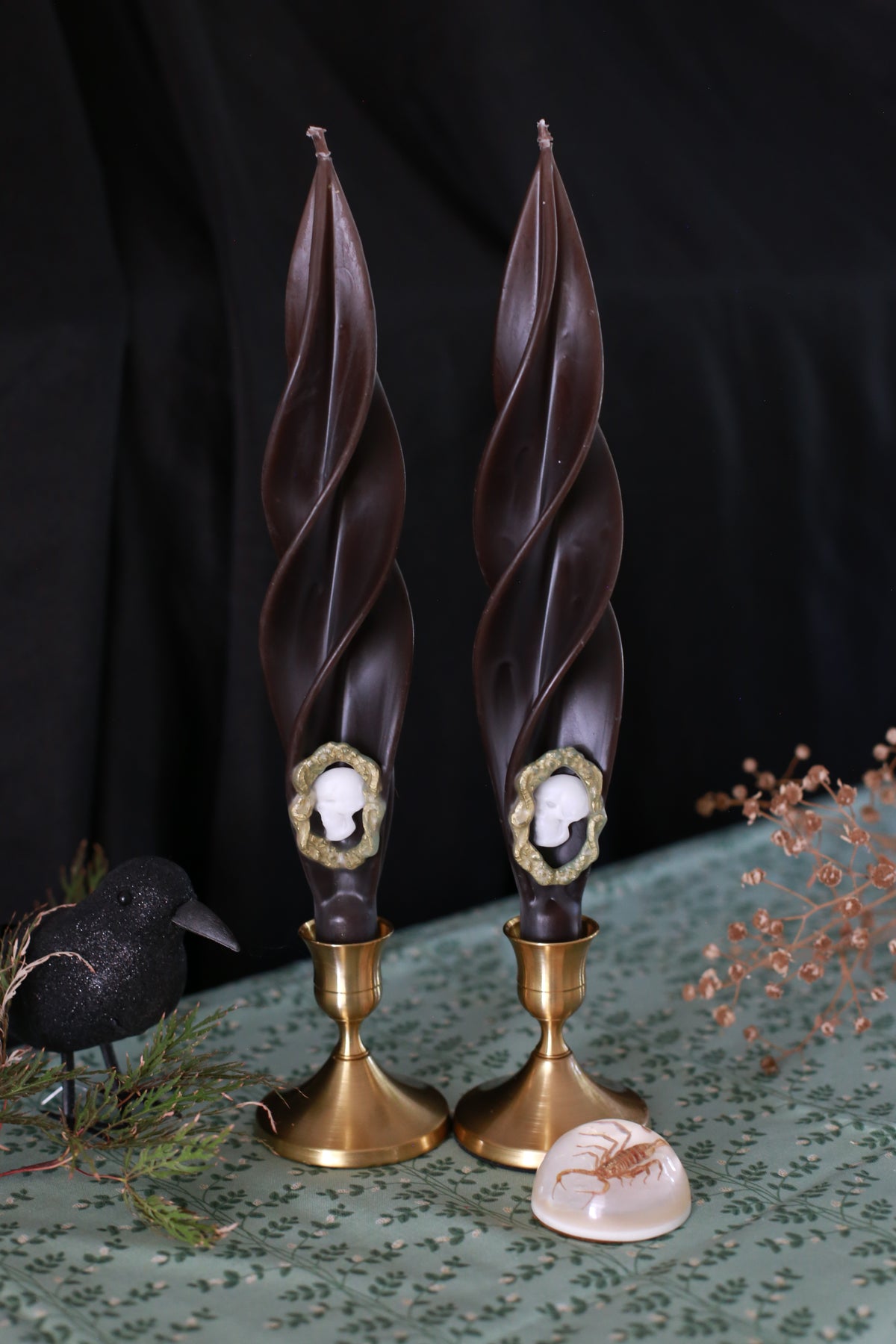 Haunted Mirror Silhouette Beeswax Candles