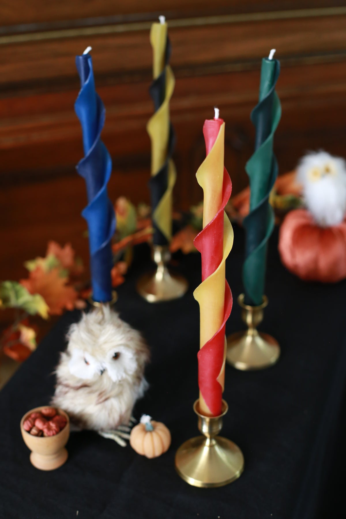 Wizard Double Spirals Beeswax Candles