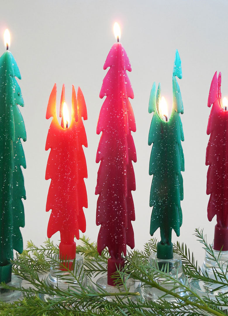 Christmas Tree 3-Pack Holiday Beeswax Candles