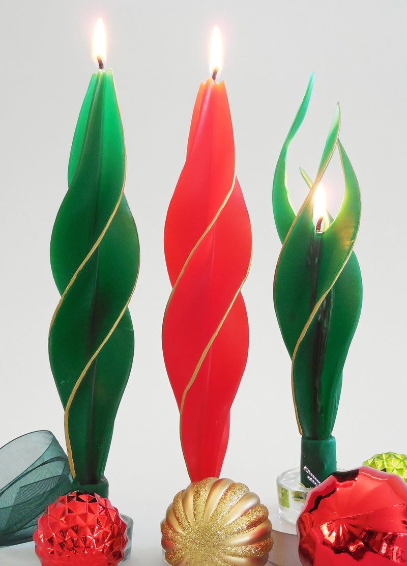 Red and Green with Gold Edge 3 Pack