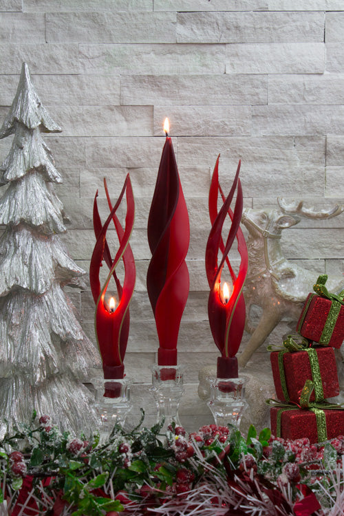 Red and Burgundy with Gold Edge 3-Pack