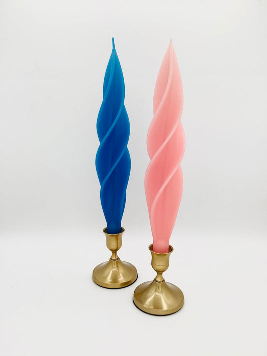 Gender Reveal Silhouette Beeswax Candles