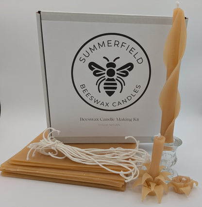 Beeswax Candle Making Kit - Natural Colors