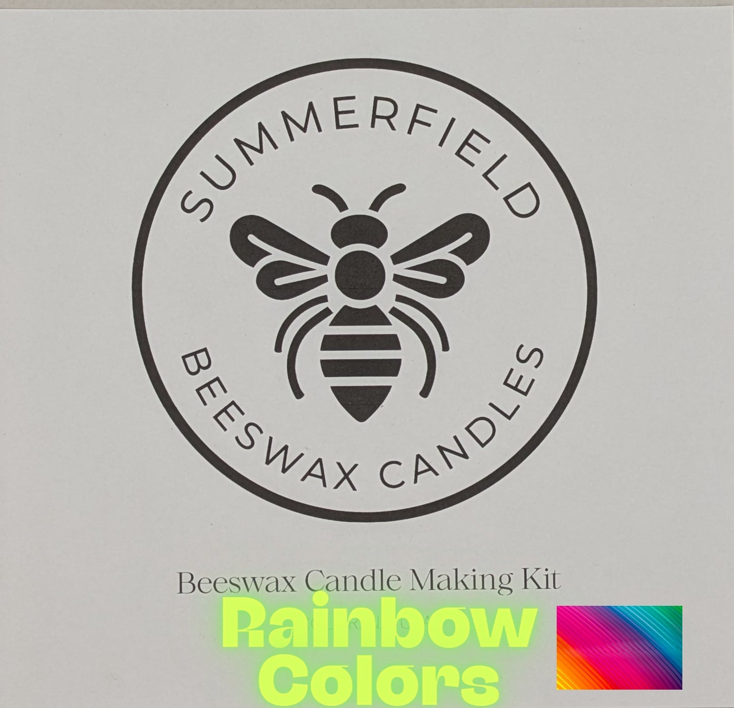 Beeswax Candle Making Kit - Rainbow Colors