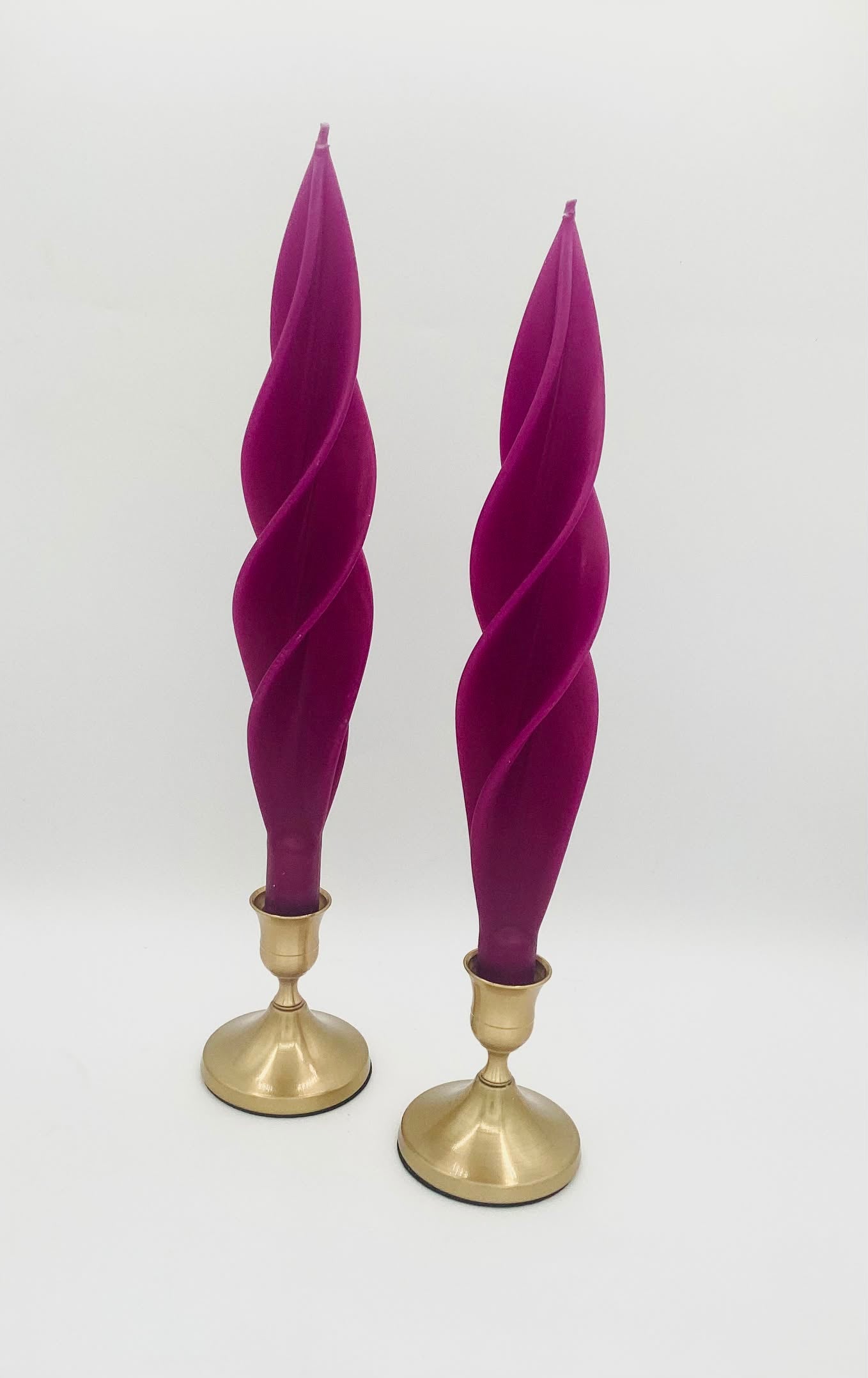 Burgundy Silhouette Beeswax Candles