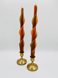 Orange & Brown Double Spirals