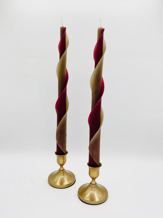 Purple & Brown Double Spirals
