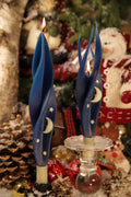 Starry Night Silhouette Beeswax Candles
