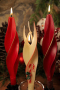 Red & Old Fashioned Candy Cane & Burgundy Silhouette 3-Pack