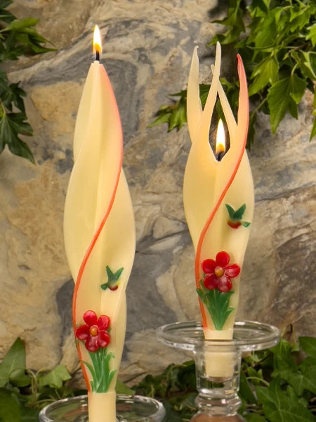 Hummingbird Silhouette Beeswax Candles