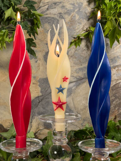 Patriot Twisted Beeswax Candle Category